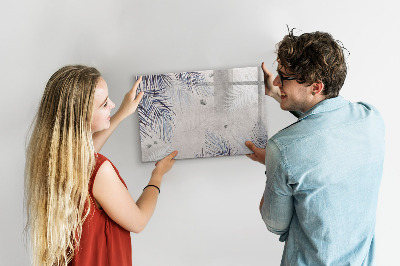 Magnetic dry erase board Palm leaf