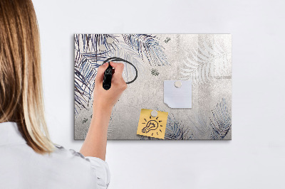 Magnetic dry erase board Palm leaf