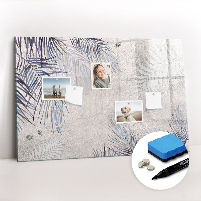 Magnetic dry erase board Palm leaf