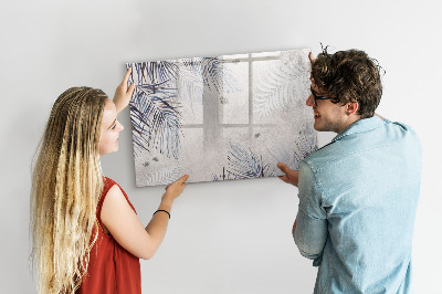 Magnetic dry erase board Palm leaf
