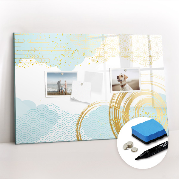 Dry erase magnetic board Decorative pattern