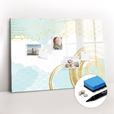 Dry erase magnetic board Decorative pattern