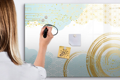 Dry erase magnetic board Decorative pattern