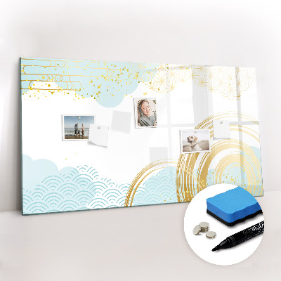 Dry erase magnetic board Decorative pattern
