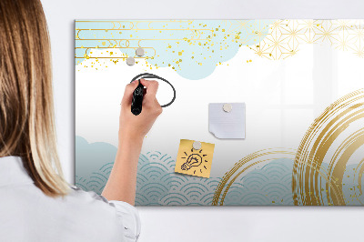 Dry erase magnetic board Decorative pattern