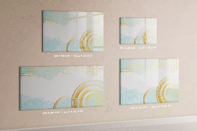 Dry erase magnetic board Decorative pattern