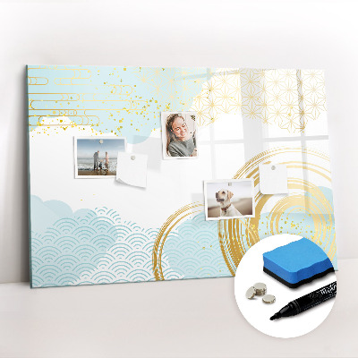 Dry erase magnetic board Decorative pattern