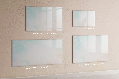 Magnetic dry erase board Watercolor marble