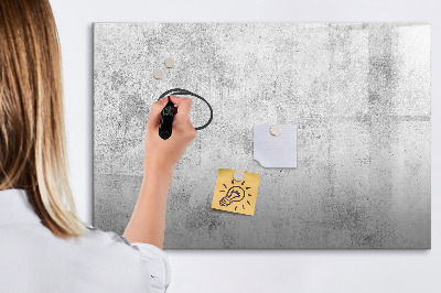 Magnetic dry erase board Concrete wall