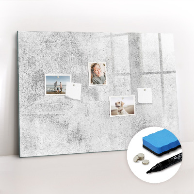 Magnetic dry erase board Concrete wall
