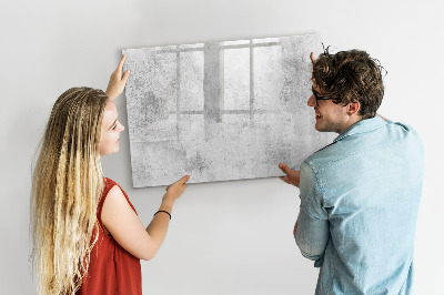 Magnetic dry erase board Concrete wall