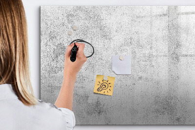 Magnetic dry erase board Concrete wall