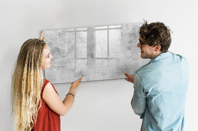 Magnetic dry erase board Concrete wall
