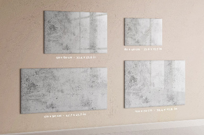 Magnetic dry erase board Concrete wall