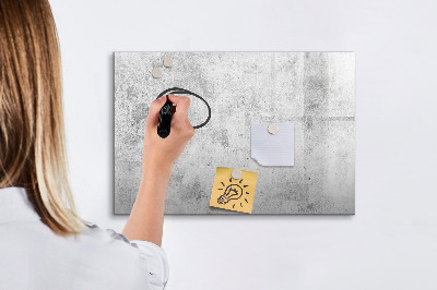 Magnetic dry erase board Concrete wall