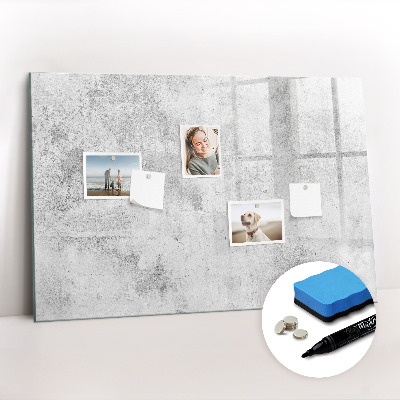 Magnetic dry erase board Concrete wall