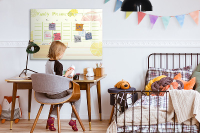 Magnetic dry erase board Family planner