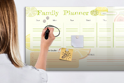 Magnetic dry erase board Family planner
