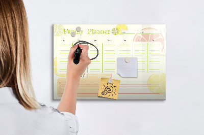 Magnetic drawing board Family planner