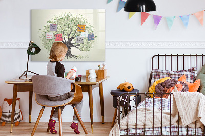 Dry erase magnetic board Large tree nature