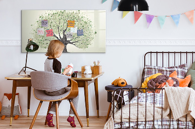 Dry erase magnetic board Large tree nature
