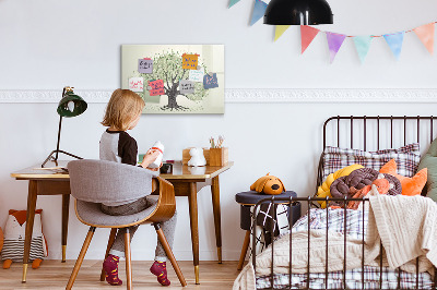 Dry erase magnetic board Large tree nature