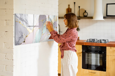 Dry erase magnetic board Marble pattern