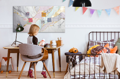 Dry erase magnetic board Marble pattern