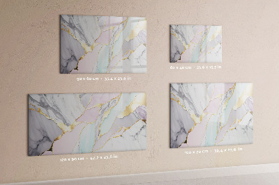 Dry erase magnetic board Marble pattern