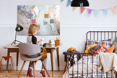 Magnetic dry erase board Marble