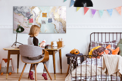 Magnetic dry erase board Marble