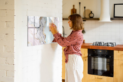 Magnetic dry erase board Marble