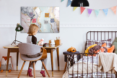 Magnetic dry erase board Marble