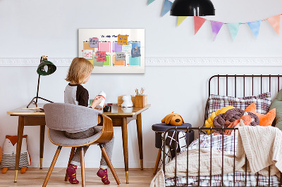 Dry erase magnetic board Weekly planner