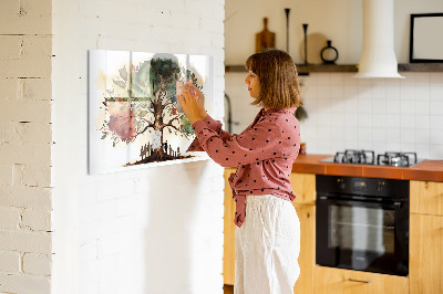 Dry erase magnetic board Family tree