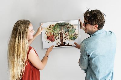 Dry erase magnetic board Family tree