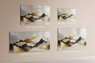 Magnetic drawing board Abstract mountains