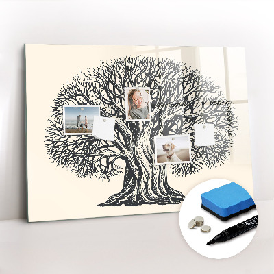 Magnetic writing board Large tree nature