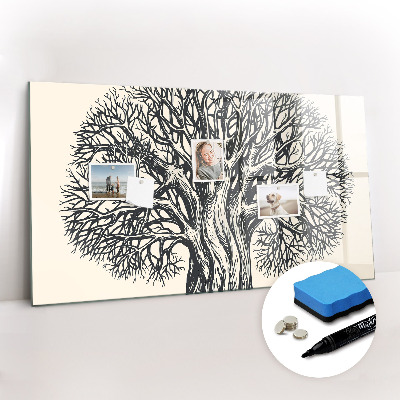 Magnetic writing board Large tree nature