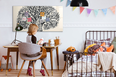 Magnetic dry erase board Large tree nature