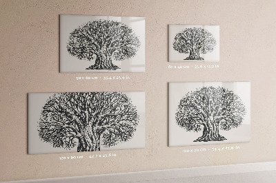 Magnetic dry erase board Large tree nature