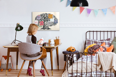 Magnetic writing board Large tree nature