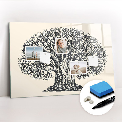 Magnetic writing board Large tree nature