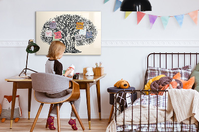 Magnetic dry erase board Large tree nature