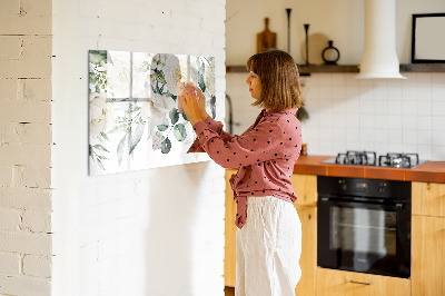 Dry erase magnetic board Flowers