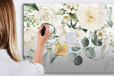 Dry erase magnetic board Flowers
