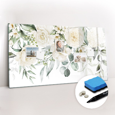 Dry erase magnetic board Flowers