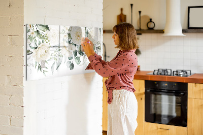 Dry erase magnetic board Flowers