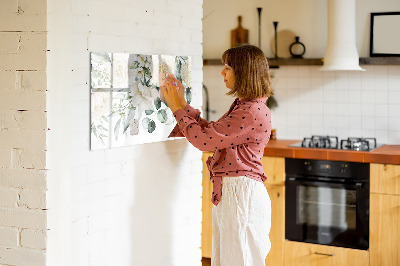 Dry erase magnetic board Flowers