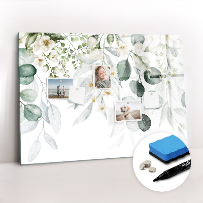 Magnetic dry erase board Plants nature